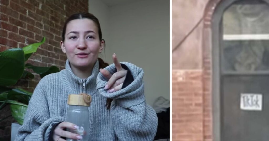 Den kvinnlig influencern gjorde TikTok-video om ”avklädd granne i fönstret” - det som hände sen är helt otroligt