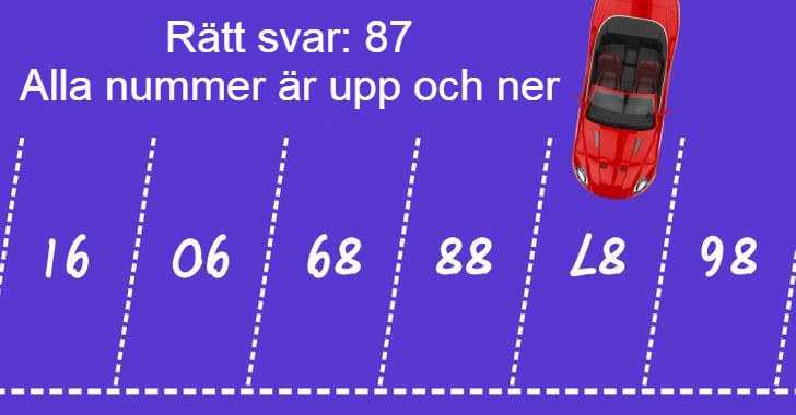 Kluringen: Kan du gissa vilket nummer rutan har som bilen är parkerad i? Svaret!